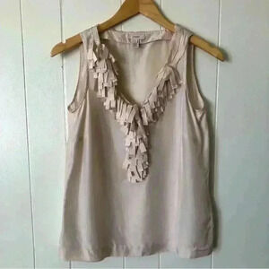 J.Crew Sleeveless Silk Top Blouse Size S